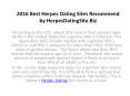 2016 best herpes dating sites voted by herpesdatingsite.biz PowerPoint PPT Presentation