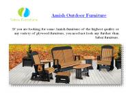 Amish Outdoor Furniture