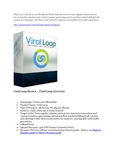 Viral Loop review demo and $14800 bonuses