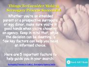 Things To Consider Making Surrogacy Process Successful