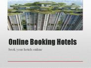 Online booking hotels