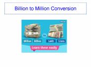 Billion to Million Conversion