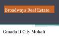Gmada It City Mohali Plot for Sale, Gmada It City Mohali Plot Price PowerPoint PPT Presentation