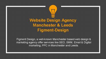 Web Design & Internet Marketing Agency in Manchester & Leeds - Figment Design