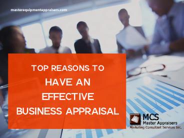 Reasons to Get a Certified Business Appraisal