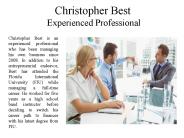 Christopher Best Experienced Professional