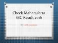 2016 Maharashtra SSC Result PowerPoint PPT Presentation