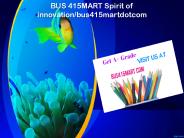 BUS 415 MART Spirit of innovation/bus415martdotcom