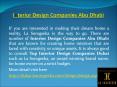 Interior Design Companies in UAE PowerPoint PPT Presentation