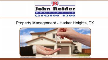 Property Management - Harker Heights, TX