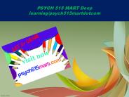 PSYCH 515 MART Deep learning/psych515martdotcom
