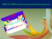 WEB 431 MART Deep learning/web431martdotcom