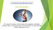 low back pain