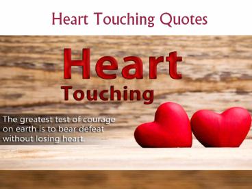 Heart Touching Quotes