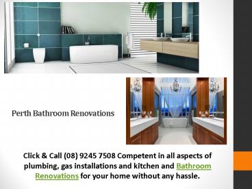 Perth Bathroom Renovations