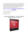 AutoTube Site Builder ultimate preview and demo in action