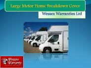 Large Motor Home Breakdown Cover