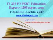 IT 205 EXPERT Education Expert-it205expert.com
