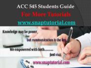 ACC 545 Apprentice tutors/snaptutorial