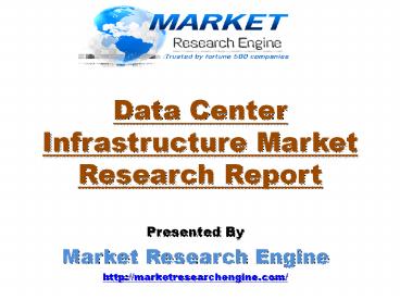 Data Center Infrastructure Market in India will Cross to US$ 2.45 Billion by 2020