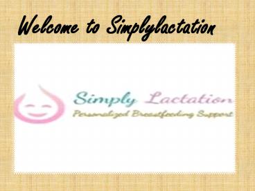 Welcome to simplylactation