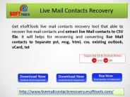 Windows Live Mail Contacts Converter
