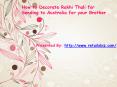 How to Decorate Rakhi Thali for Sending to Australia for your Brother PowerPoint PPT Presentation