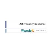 Latest Job Vacancy in Kuwait