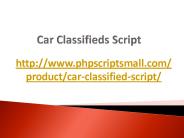 Car Classified Script