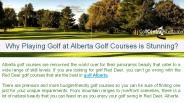 Why Playing Golf at Alberta Golf Courses is Stunning?