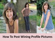How To Post Wining Profile Pictures