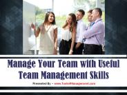 Manage Your Team with Useful Team Management Skills