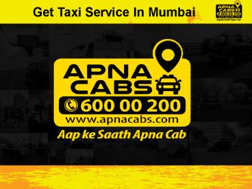 Get Taxi Service In Mumbai