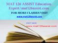 MAT 126 ASSIST Education Expert-mat126assist.com PowerPoint PPT Presentation