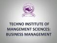 TECHNO INSTITUTE OF MANGEMENT SCIENCES: BUSINESS MANAGEMENT PowerPoint PPT Presentation