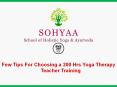 Few Tips For Choosing A 200 Hrs Yoga Therapy Teacher Training PowerPoint PPT Presentation