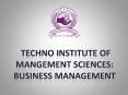 TECHNO INSTITUTE OF MANGEMENT SCIENCES: BUSINESS MANAGEMENT PowerPoint PPT Presentation