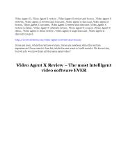 Video Agent X review
