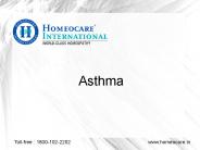 Homeopathy for Asthma