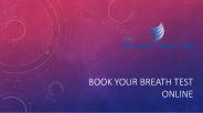 Book your breath test online