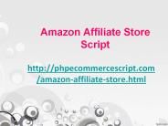 Amazon Affiliate Store Script