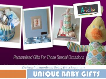 Unique Baby Gifts - Named