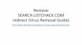Remove SEARCH.LISTCHACK.COM redirect (Virus Removal Guide) PowerPoint PPT Presentation