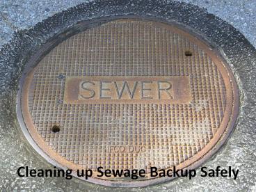 Cleaning Up Sewage Backup Safely