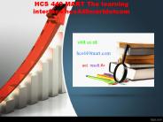 HCS 449 MART The learning interface/hcs449martdotcom