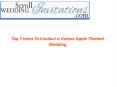 Top 7 Ideas for Unique Apple Themed Wedding PowerPoint PPT Presentation