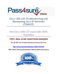 Pass4sure 300-135 Dumps Study