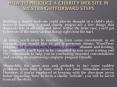 How to produce a Charity web site in Six straightforward Steps PowerPoint PPT Presentation