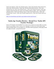 Detail review of Turbo Spy Tracker