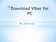 Download Viber app for PC